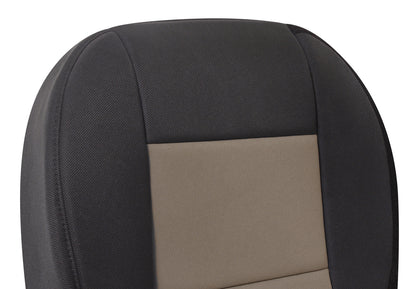2003-2011 Ford Ranger seat cover black tan upper section 50/50 seat setup