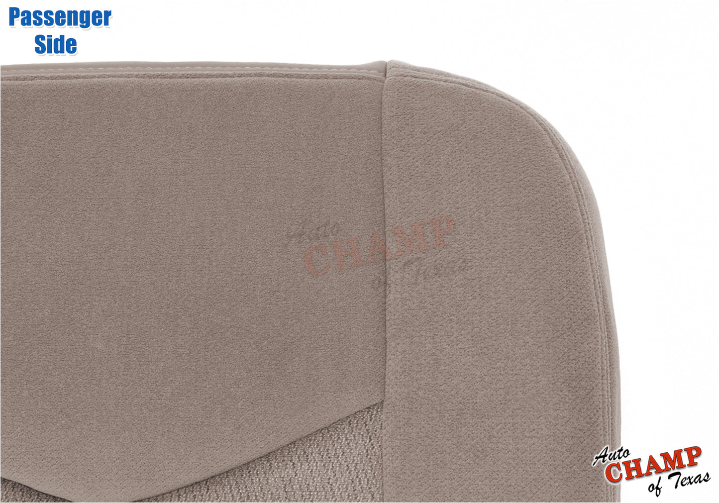 2003 2007 gmc sierra seat backrest passenger side medium tan cloth cover