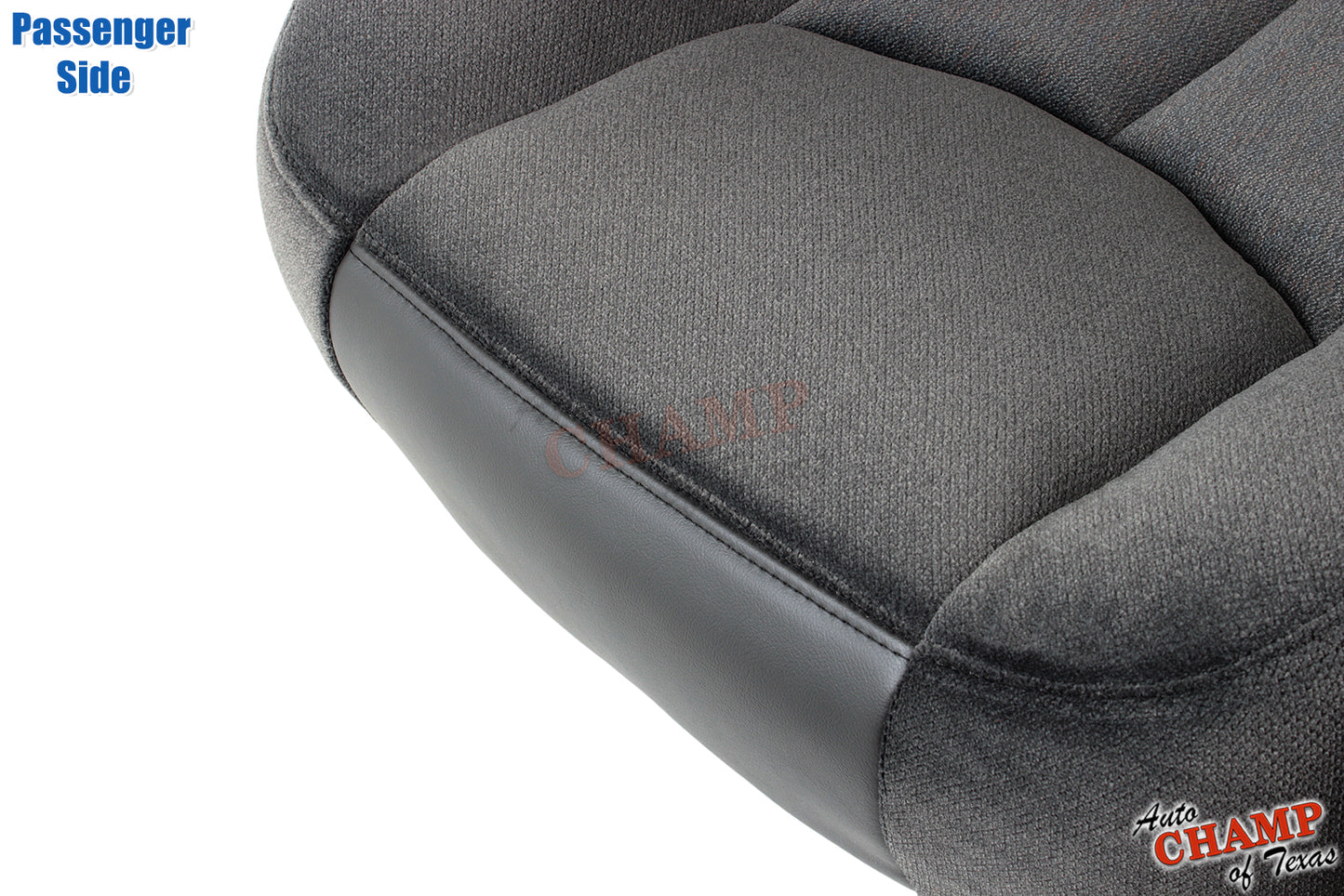 2003-2007 GMC Sierra Passenger Bottom Cloth Seat Cover Dark Pewter Gray