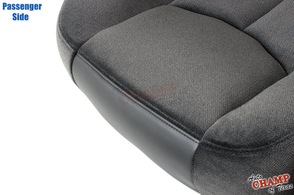 2003-2007 GMC Sierra Passenger Bottom Cloth Seat Cover Dark Pewter Gray