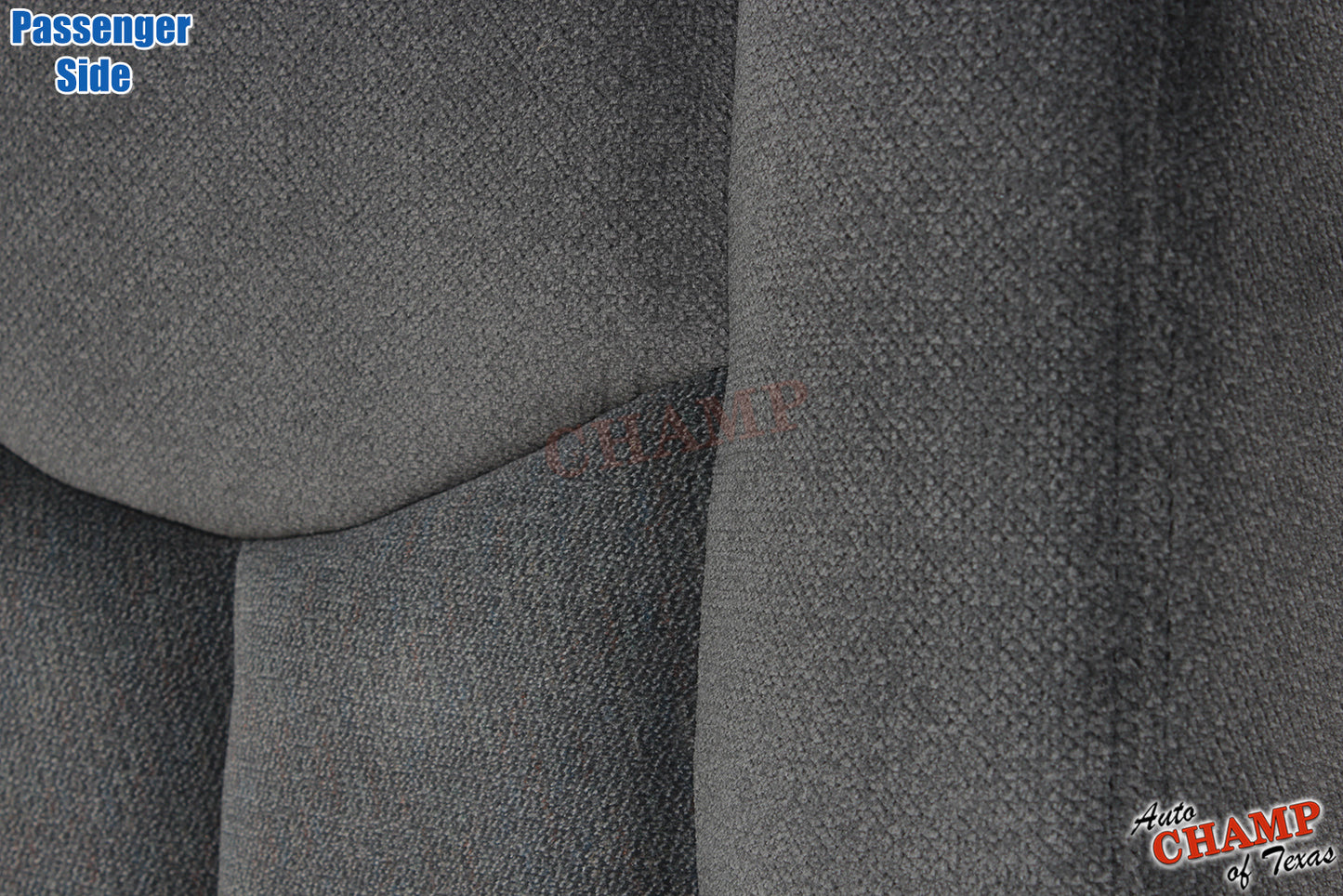 2003-2007 GMC Sierra Passenger Bottom Cloth Seat Cover Dark Pewter Gray