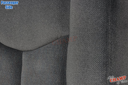 2003-2007 GMC Sierra Passenger Bottom Cloth Seat Cover Dark Pewter Gray