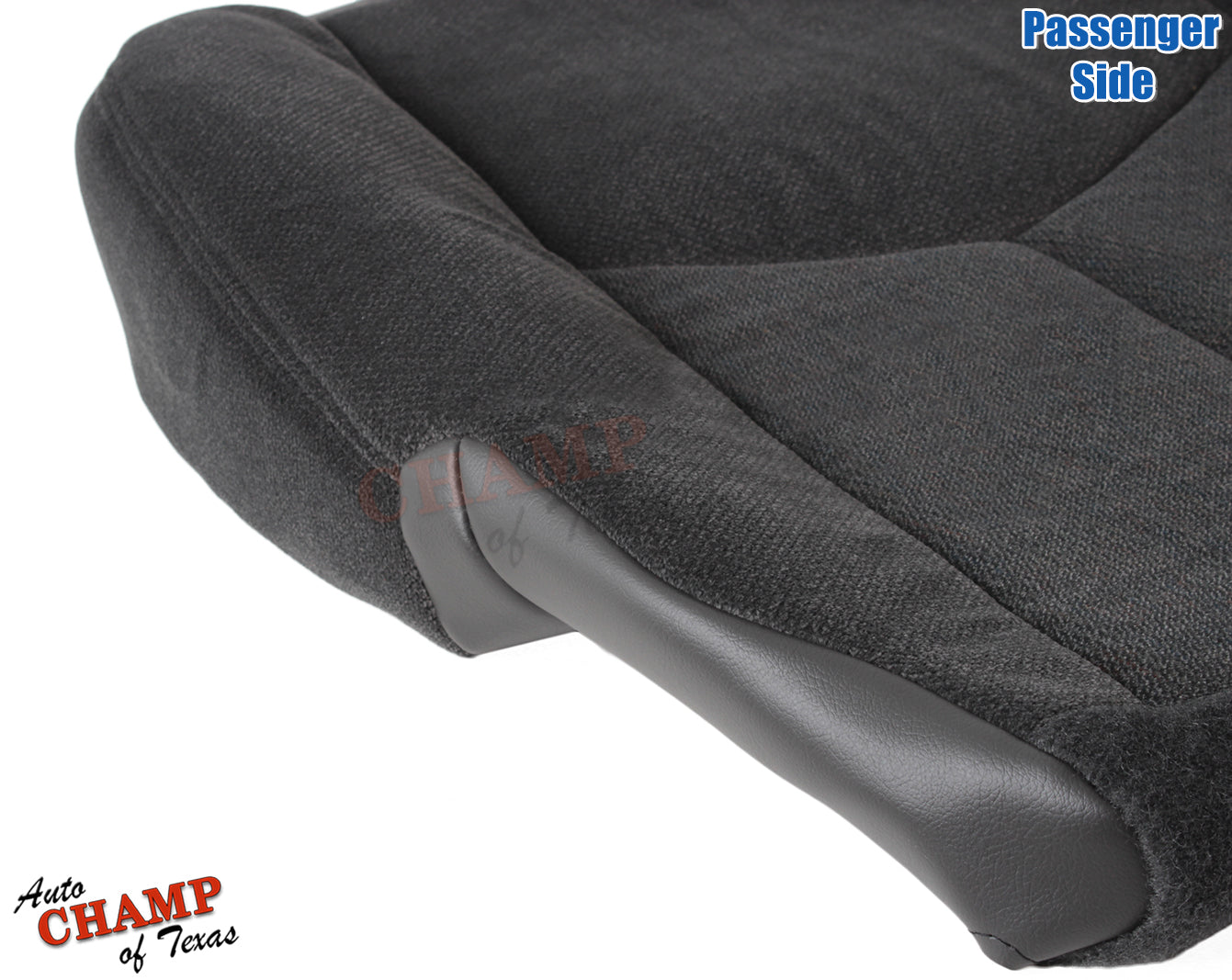 2003-2007 GMC Sierra Passenger Bottom Cloth Seat Cover Dark Pewter Gray