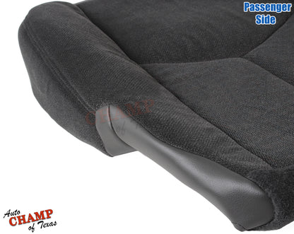 2003-2007 GMC Sierra Passenger Bottom Cloth Seat Cover Dark Pewter Gray