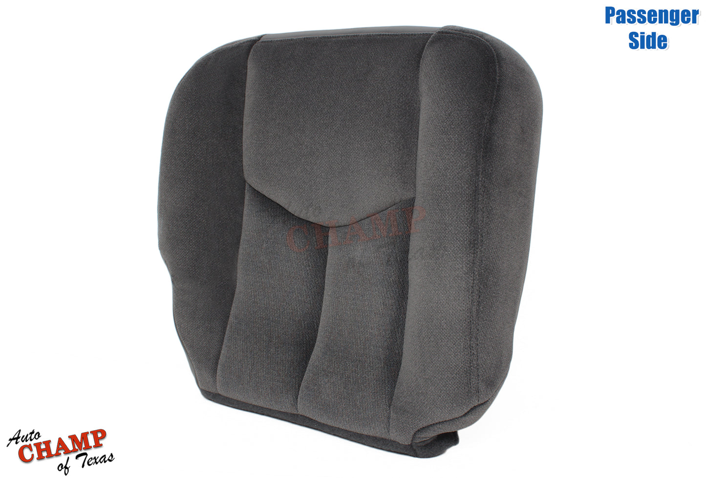 2003-2007 GMC Sierra Passenger Bottom Cloth Seat Cover Dark Pewter Gray