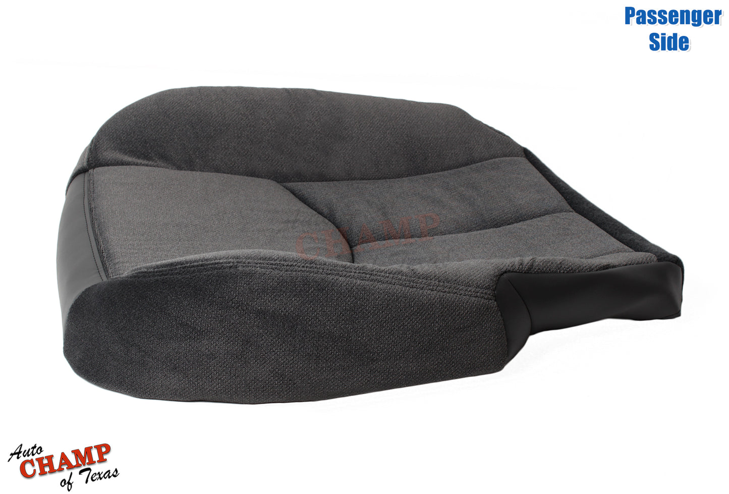 2003-2007 GMC Sierra Passenger Bottom Cloth Seat Cover Dark Pewter Gray