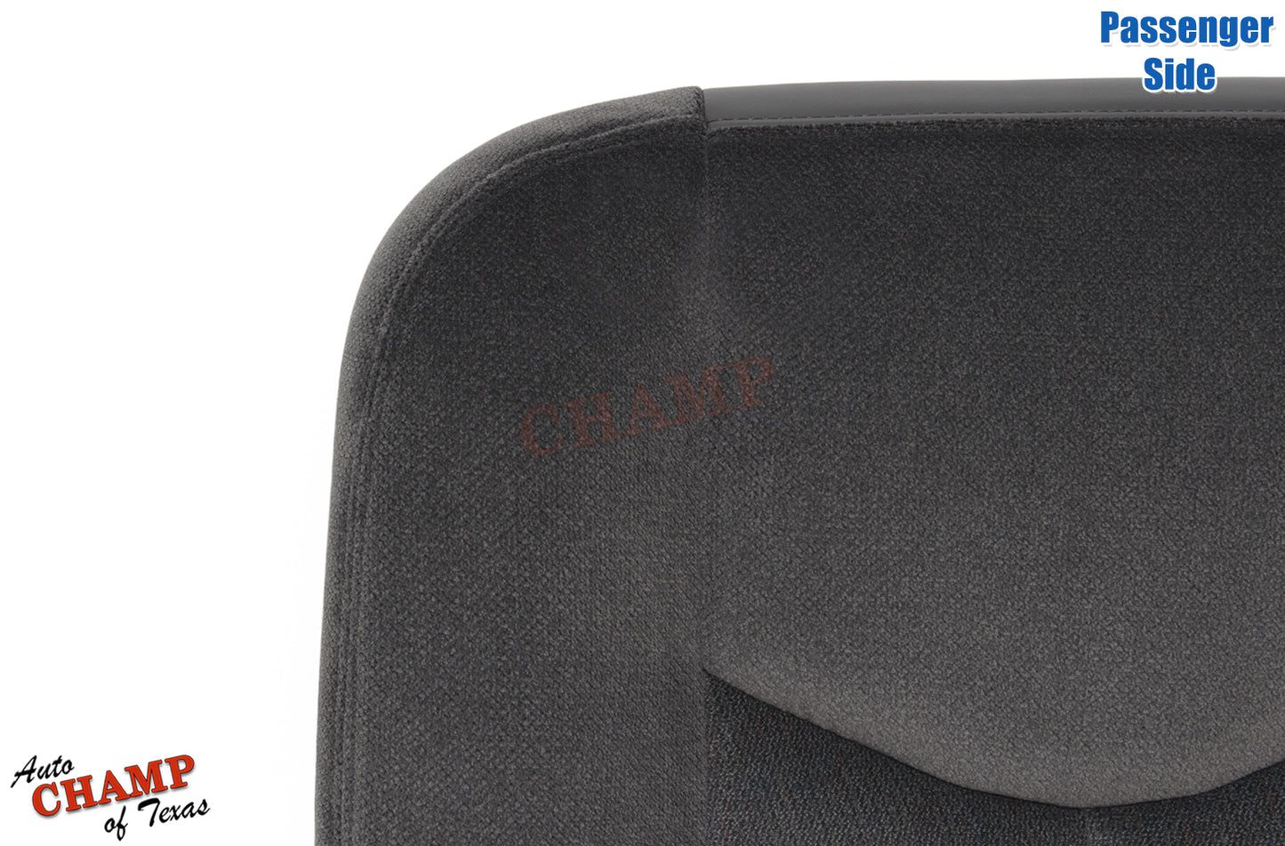 2003-2007 GMC Sierra Passenger Bottom Cloth Seat Cover Dark Pewter Gray