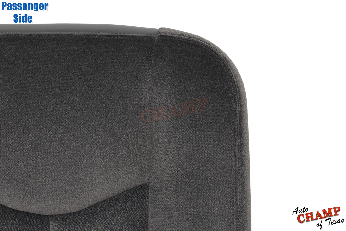 2003-2007 GMC Sierra Passenger Bottom Cloth Seat Cover Dark Pewter Gray