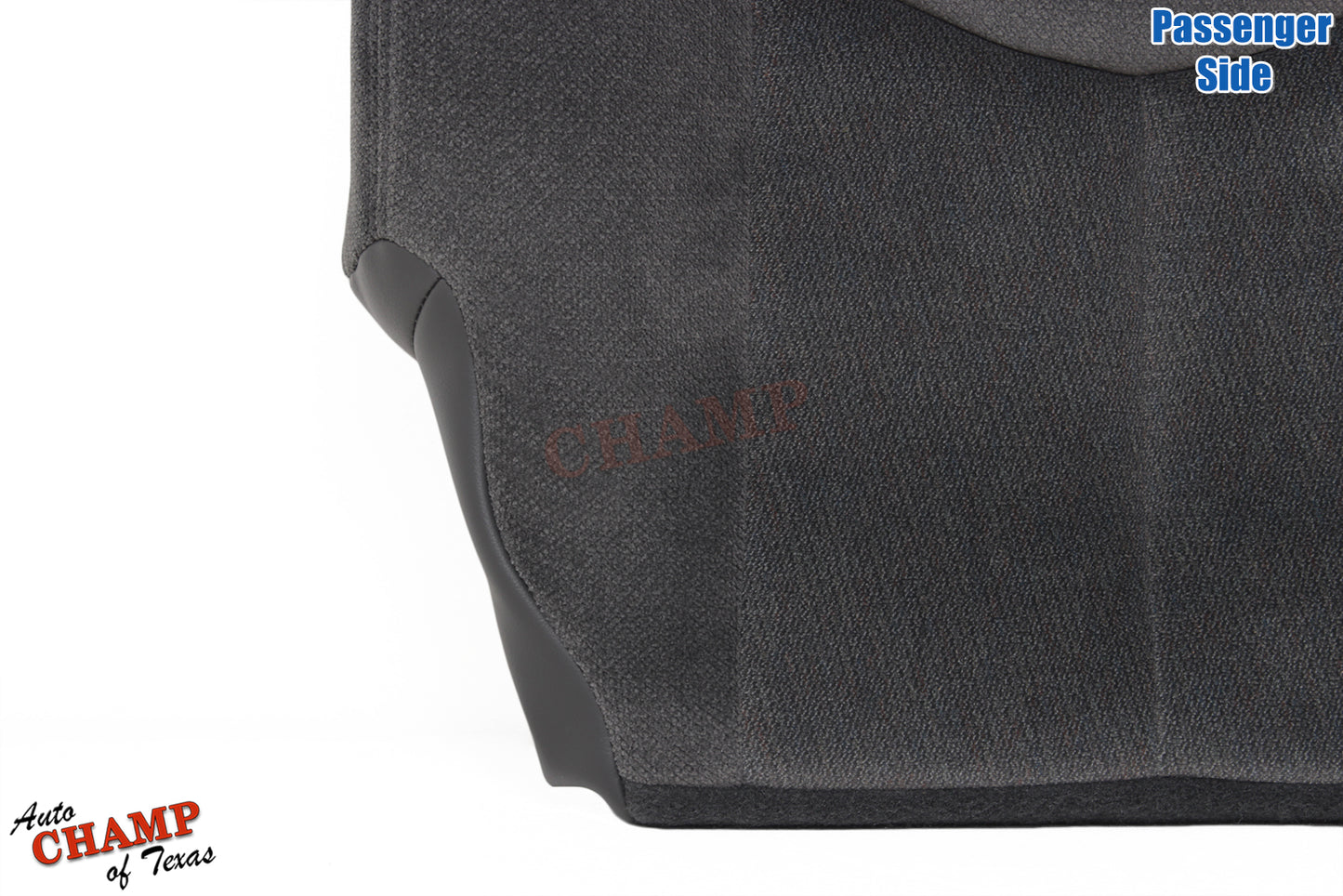 2003-2007 GMC Sierra Passenger Bottom Cloth Seat Cover Dark Pewter Gray