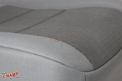 2003-2007 Ford F-250 XLT Crew Cab Single Cab Driver Side Bottom Cloth Seat Cover Gray