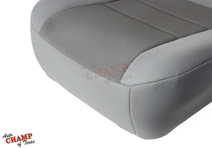2003-2007 Ford F-250 XLT Crew Cab Single Cab Driver Side Bottom Cloth Seat Cover Gray