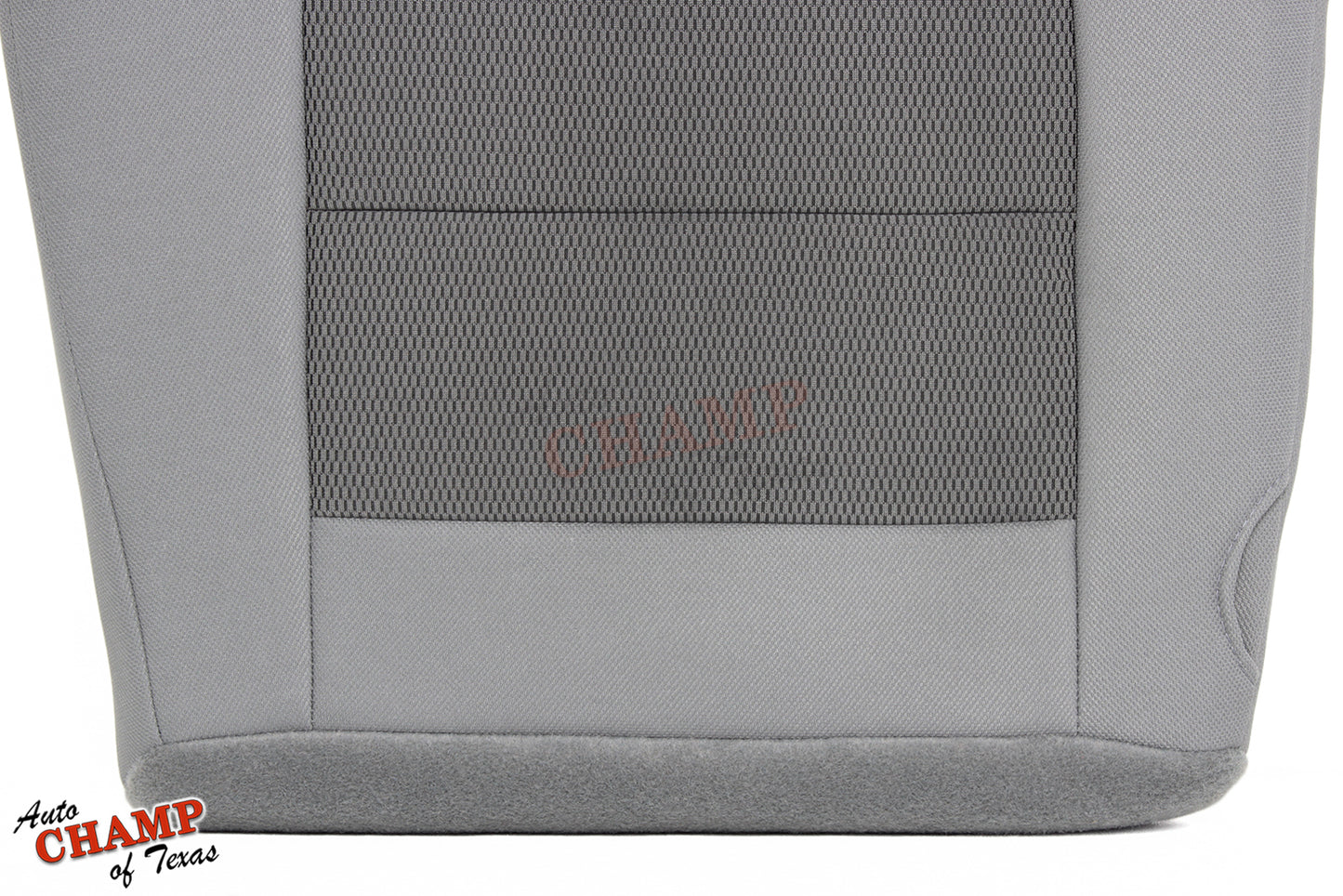 2003-2007 Ford F-250 XLT Crew Cab Single Cab Driver Side Bottom Cloth Seat Cover Gray