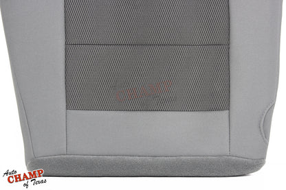 2003-2007 Ford F-250 XLT Crew Cab Single Cab Driver Side Bottom Cloth Seat Cover Gray