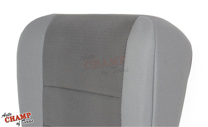 2003-2007 Ford F-250 XLT Crew Cab Single Cab Driver Side Bottom Cloth Seat Cover Gray