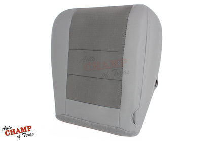 2003-2007 Ford F-250 XLT Crew Cab Single Cab Driver Side Bottom Cloth Seat Cover Gray
