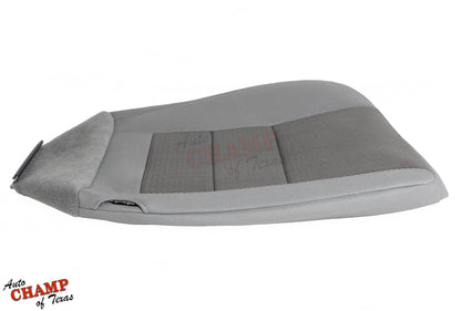 2003-2007 Ford F-250 XLT Crew Cab Single Cab Driver Side Bottom Cloth Seat Cover Gray