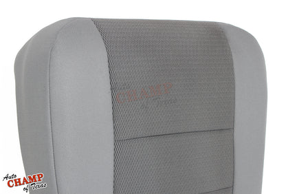 2003-2007 Ford F-250 XLT Crew Cab Single Cab Driver Side Bottom Cloth Seat Cover Gray