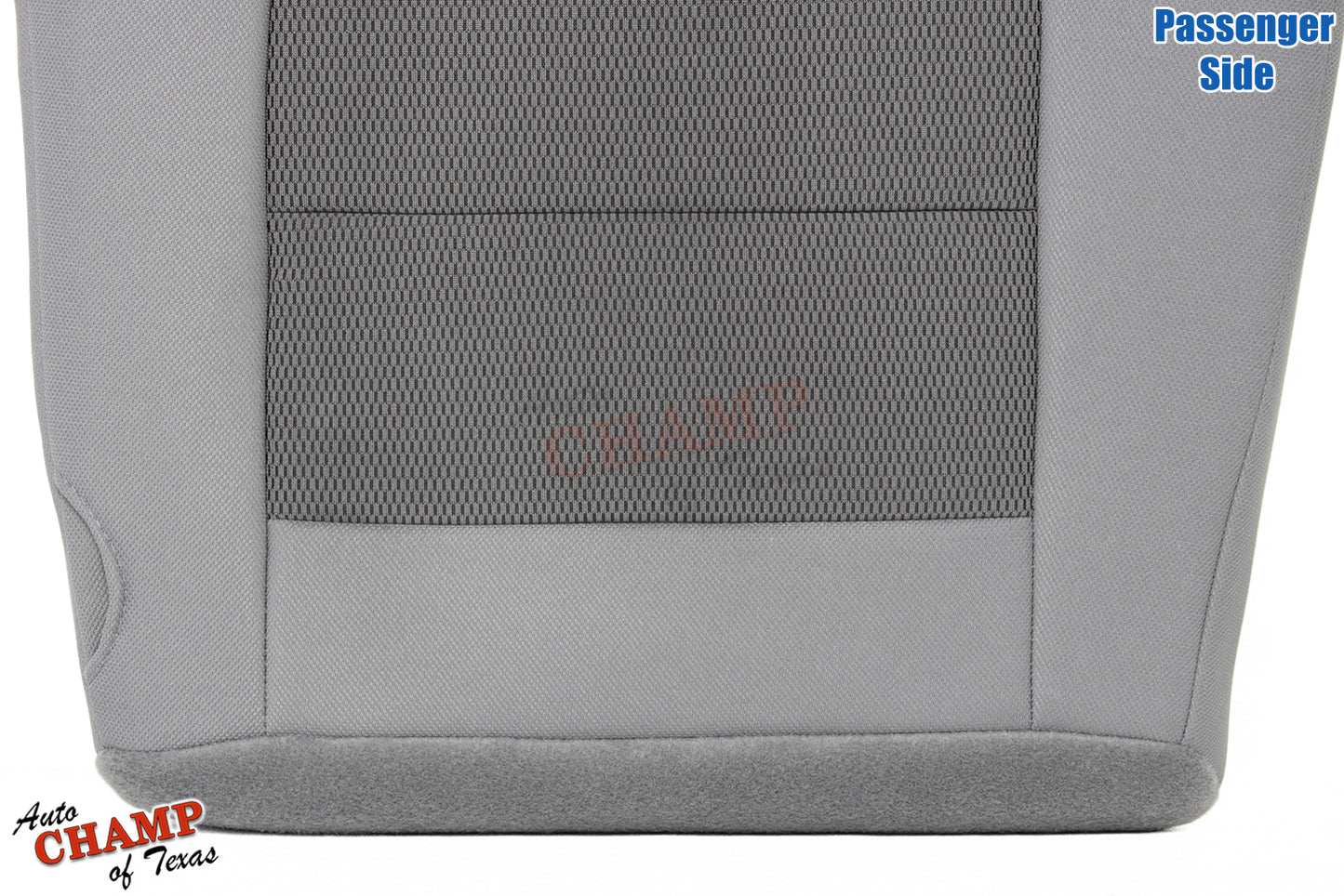 2003-2007 Ford F-250 XLT Crew Cab Single Cab Passenger Side Bottom Cloth Seat Cover Gray