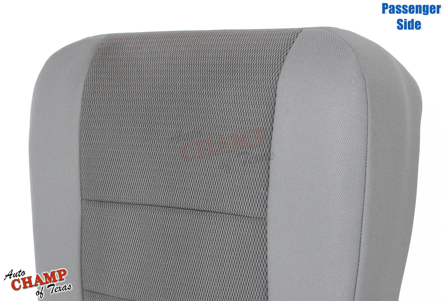 2003-2007 Ford F-250 XLT Crew Cab Single Cab Passenger Side Bottom Cloth Seat Cover Gray