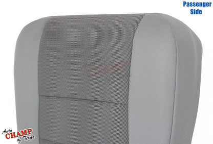 2003-2007 Ford F-250 XLT Crew Cab Single Cab Passenger Side Bottom Cloth Seat Cover Gray