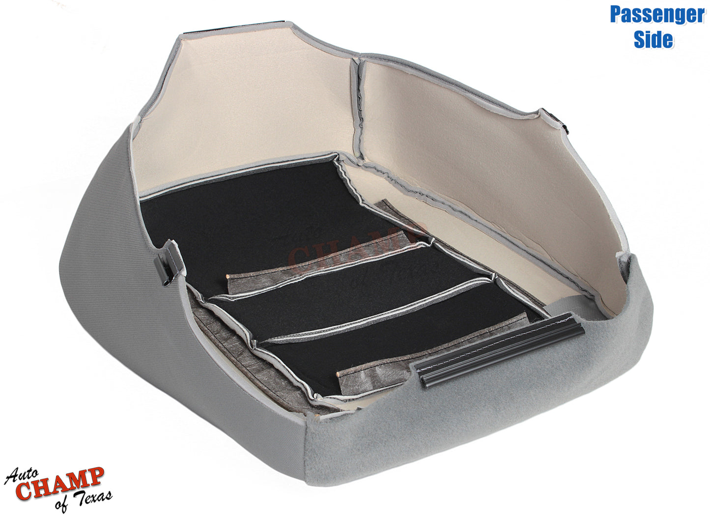 2003-2007 Ford F-250 XLT Crew Cab Single Cab Passenger Side Bottom Cloth Seat Cover Gray
