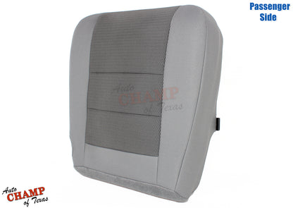 2003-2007 Ford F-250 XLT Crew Cab Single Cab Passenger Side Bottom Cloth Seat Cover Gray