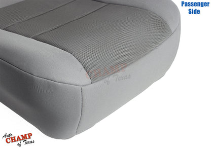 2003-2007 Ford F-250 XLT Crew Cab Single Cab Passenger Side Bottom Cloth Seat Cover Gray
