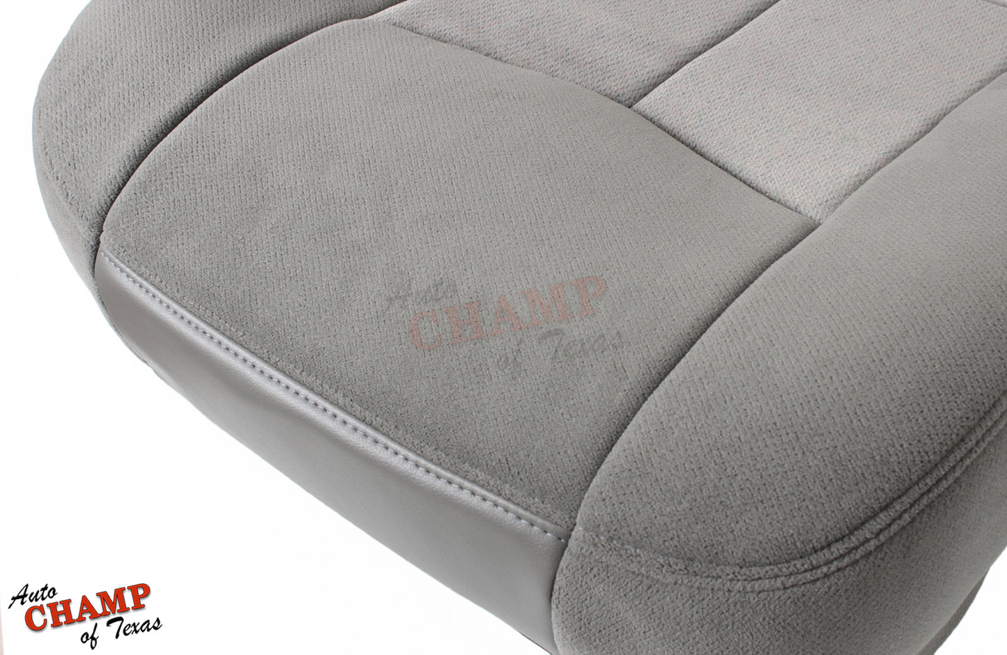 2003-2006 GMC Yukon & Yukon XL SLE SLT Driver Side Bottom Cloth Seat Cover Gray