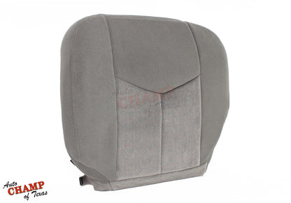 2003-2006 GMC Yukon & Yukon XL SLE SLT Driver Side Bottom Cloth Seat Cover Gray