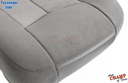 2003-2007 GMC Sierra Passenger Bottom Cloth Seat Cover Pewter Gray