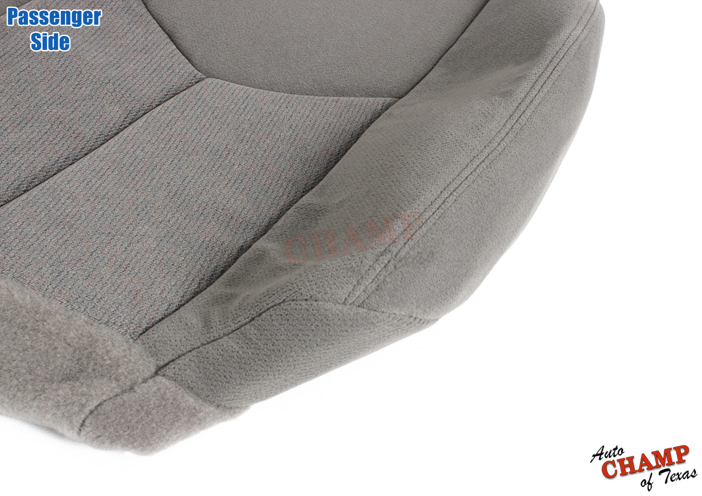 2003-2006 GMC Yukon & Yukon XL SLE SLT Passenger Side Bottom Cloth Seat Cover Gray