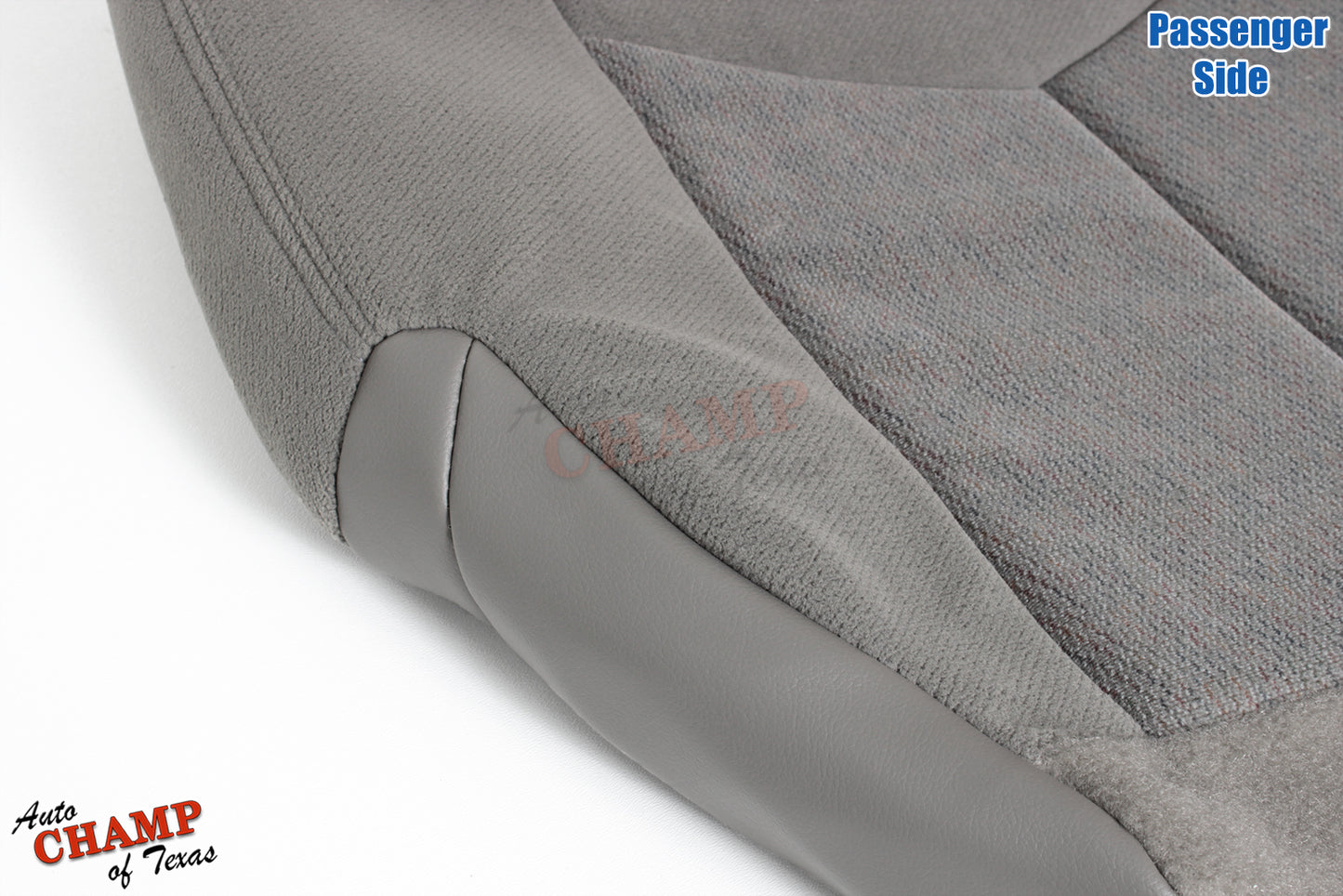 2003-2006 GMC Yukon & Yukon XL SLE SLT Passenger Side Bottom Cloth Seat Cover Gray