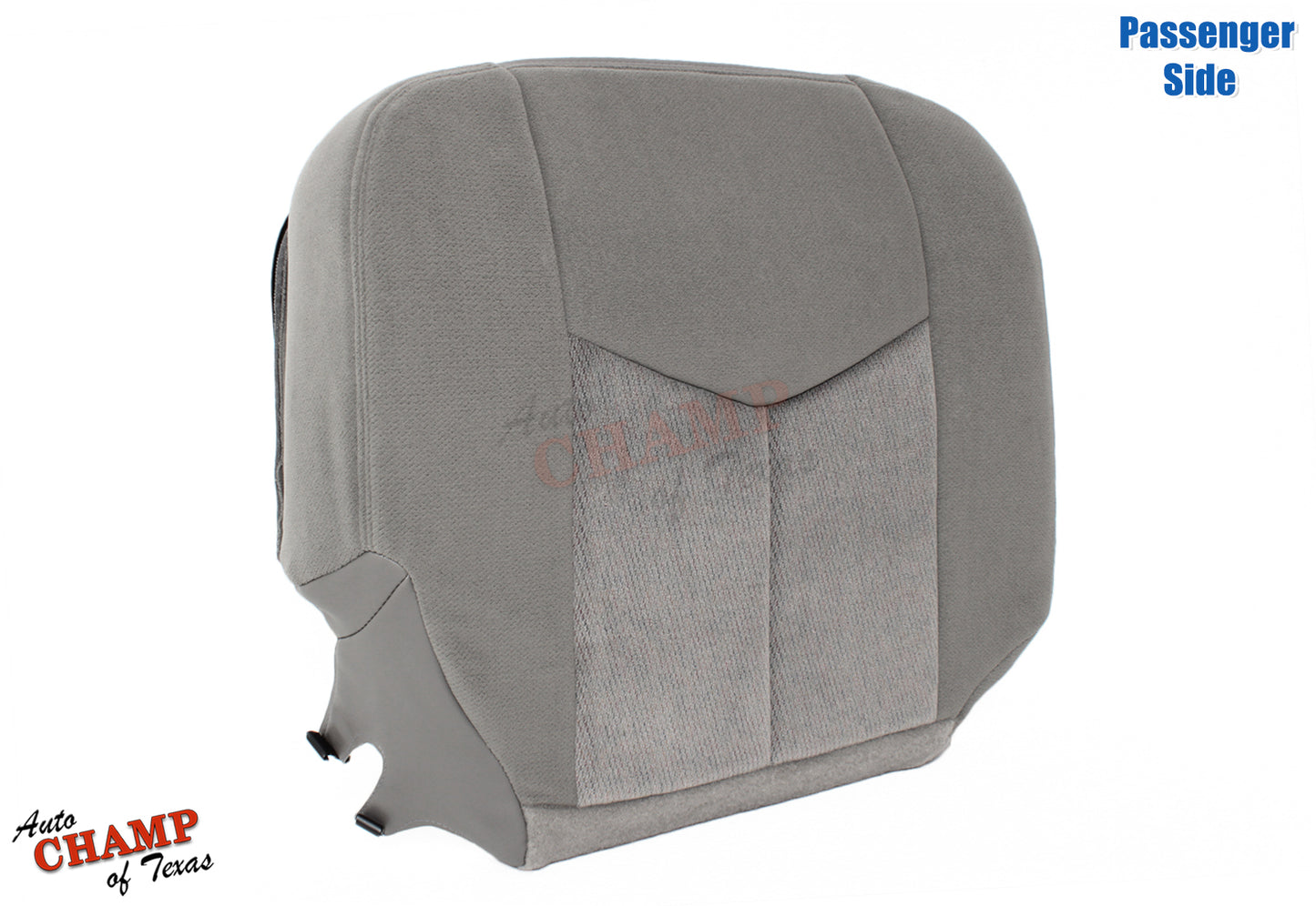 2003-2007 GMC Sierra Passenger Bottom Cloth Seat Cover Pewter Gray