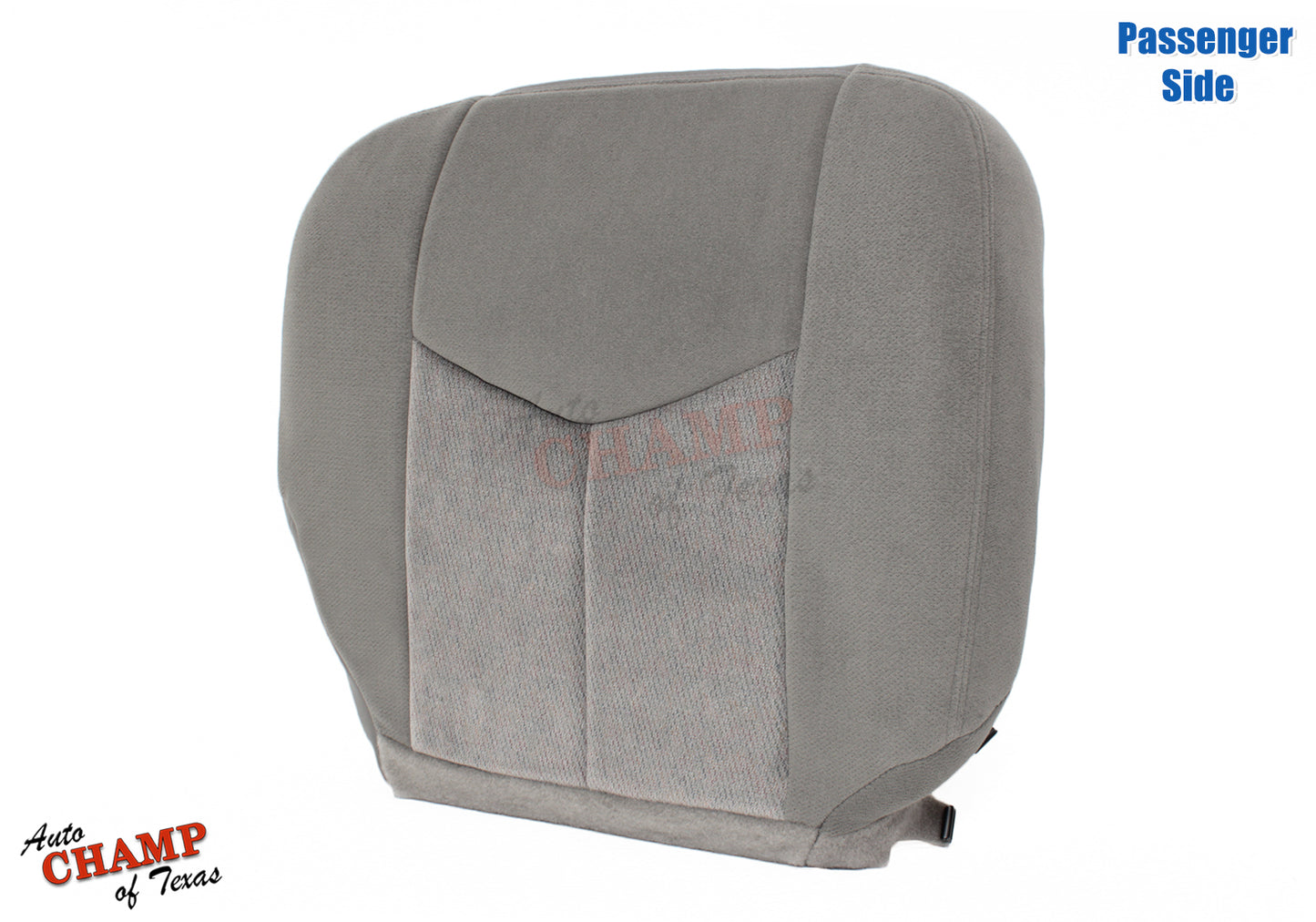2003-2007 GMC Sierra Passenger Bottom Cloth Seat Cover Pewter Gray