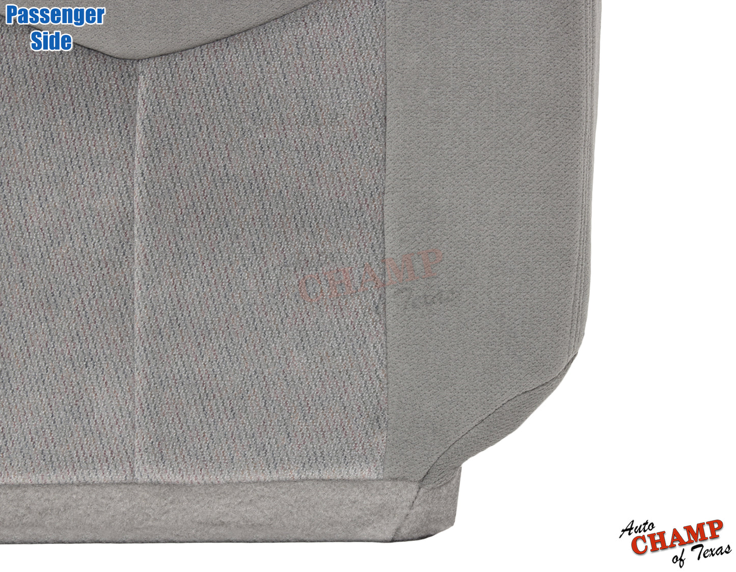 2003-2007 GMC Sierra Passenger Bottom Cloth Seat Cover Pewter Gray
