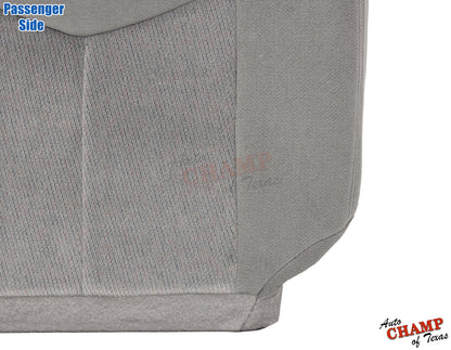 2003-2007 GMC Sierra Passenger Bottom Cloth Seat Cover Pewter Gray