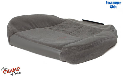 2003 2007 chevy silverado passenger seat cover gray angled front view