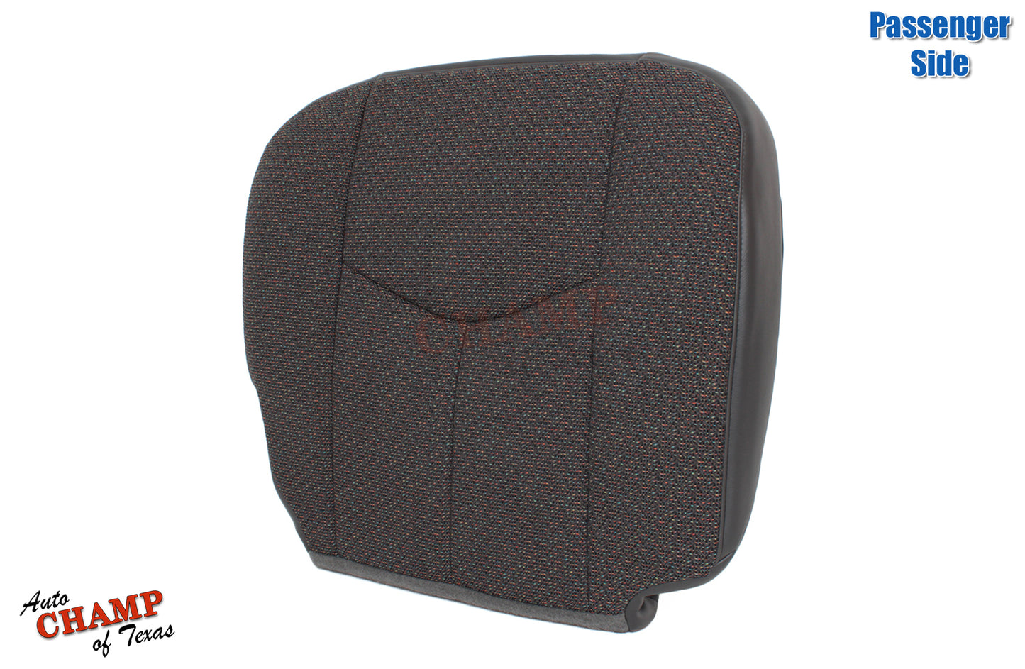 2007 gmc sierra passenger seat backrest black cloth full angled view