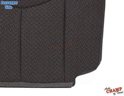 2007 gmc sierra passenger seat cover black cloth closeup