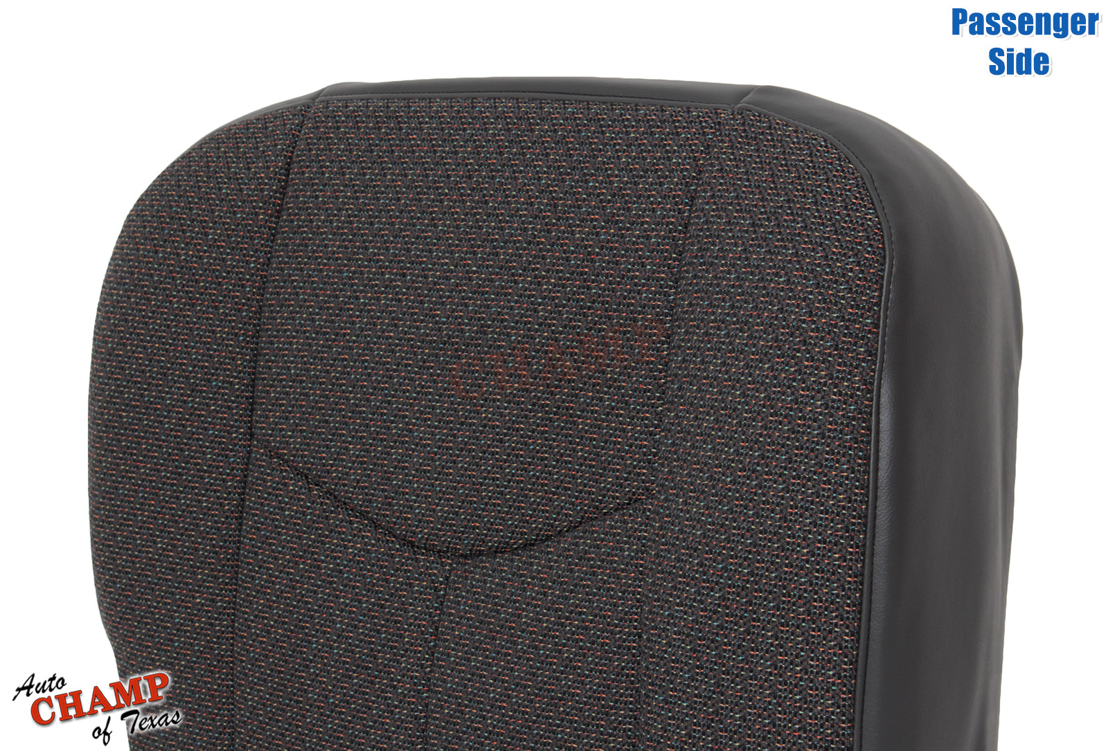 2007 gmc sierra passenger seat cover black cloth top angle