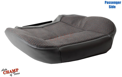 2007 gmc sierra passenger seat cover black cloth rear angle
