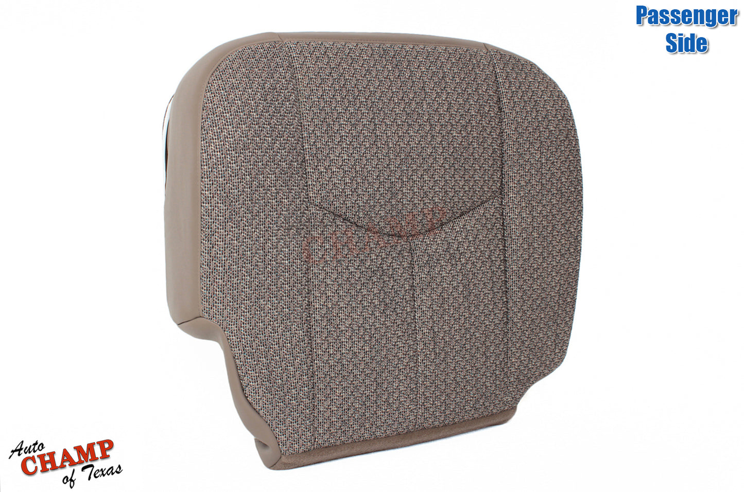 2003 2007 gmc sierra passenger bottom seat cover tan cloth front view