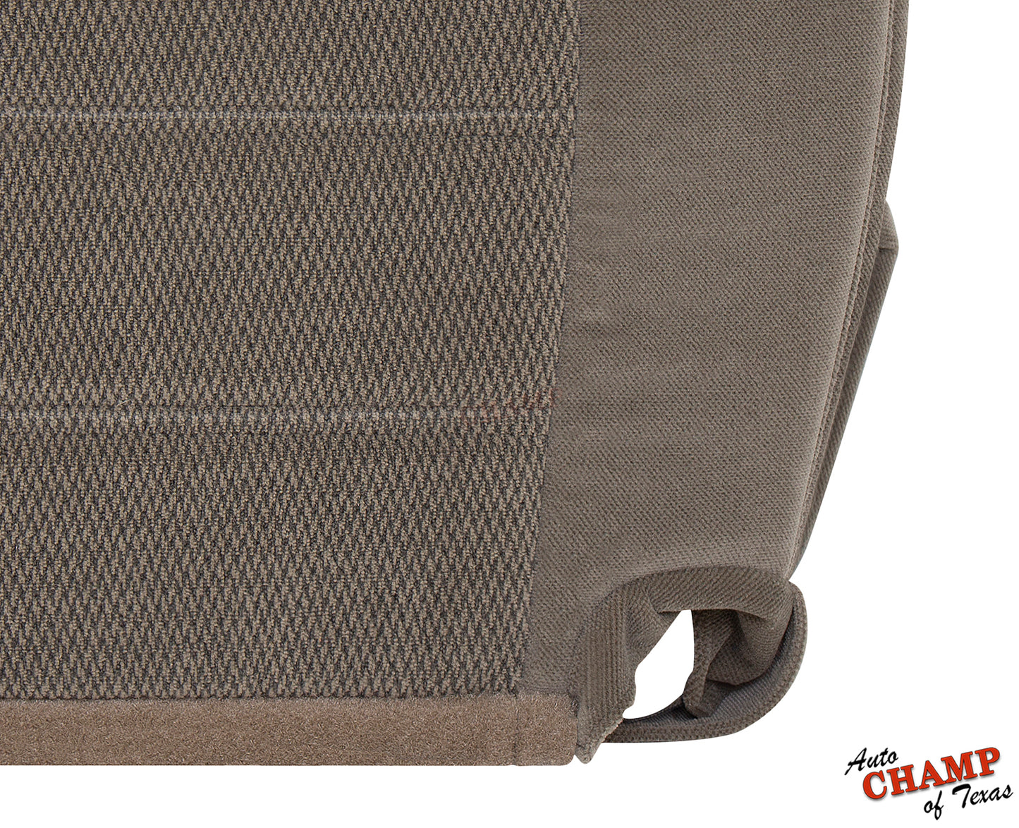 2004 2005 ford explorer driver side seat cover bottom corner view tan cloth