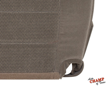 2004 2005 ford explorer driver side seat cover bottom corner view tan cloth