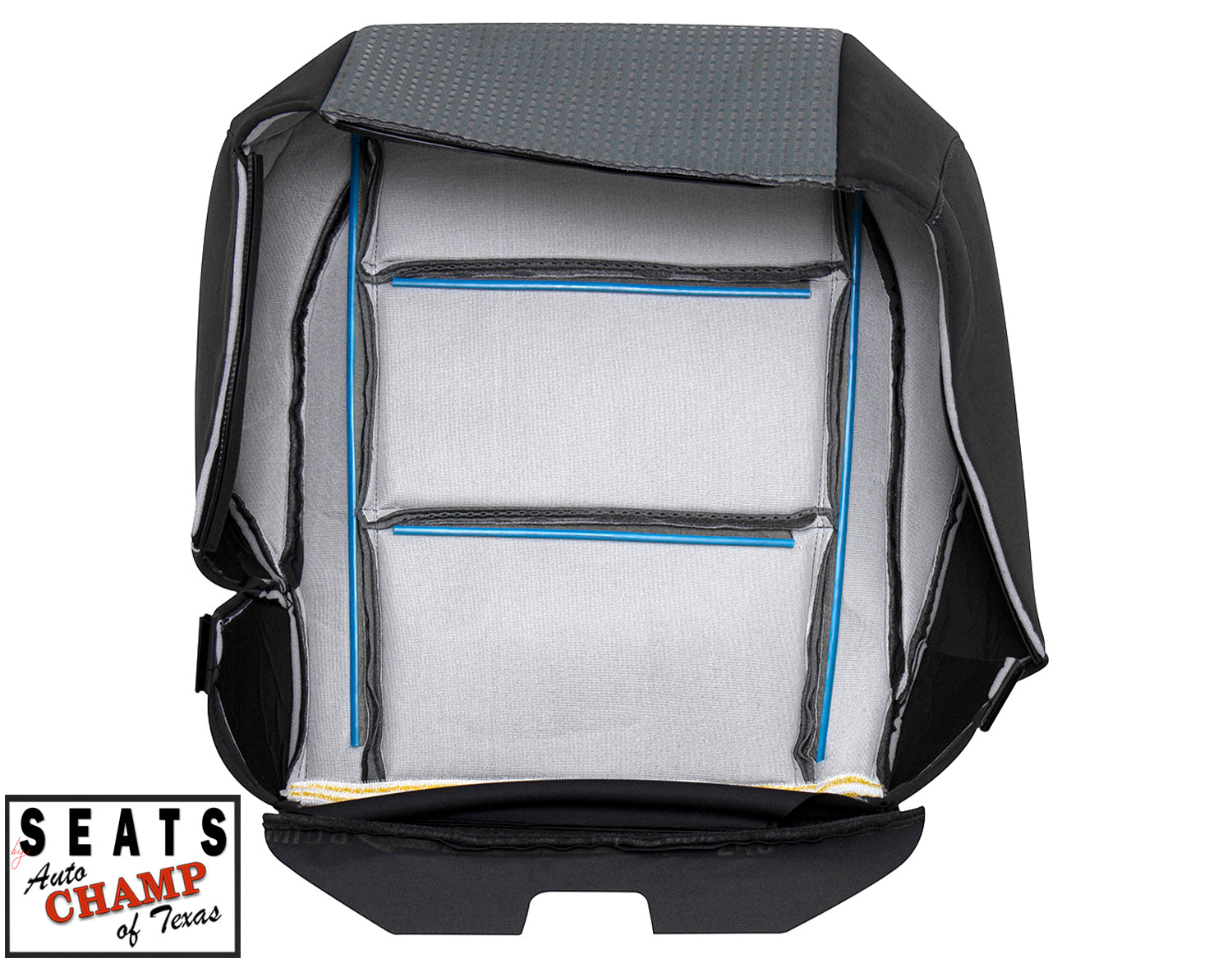 2004 2007 nissan titan driver seat bottom black gray cloth