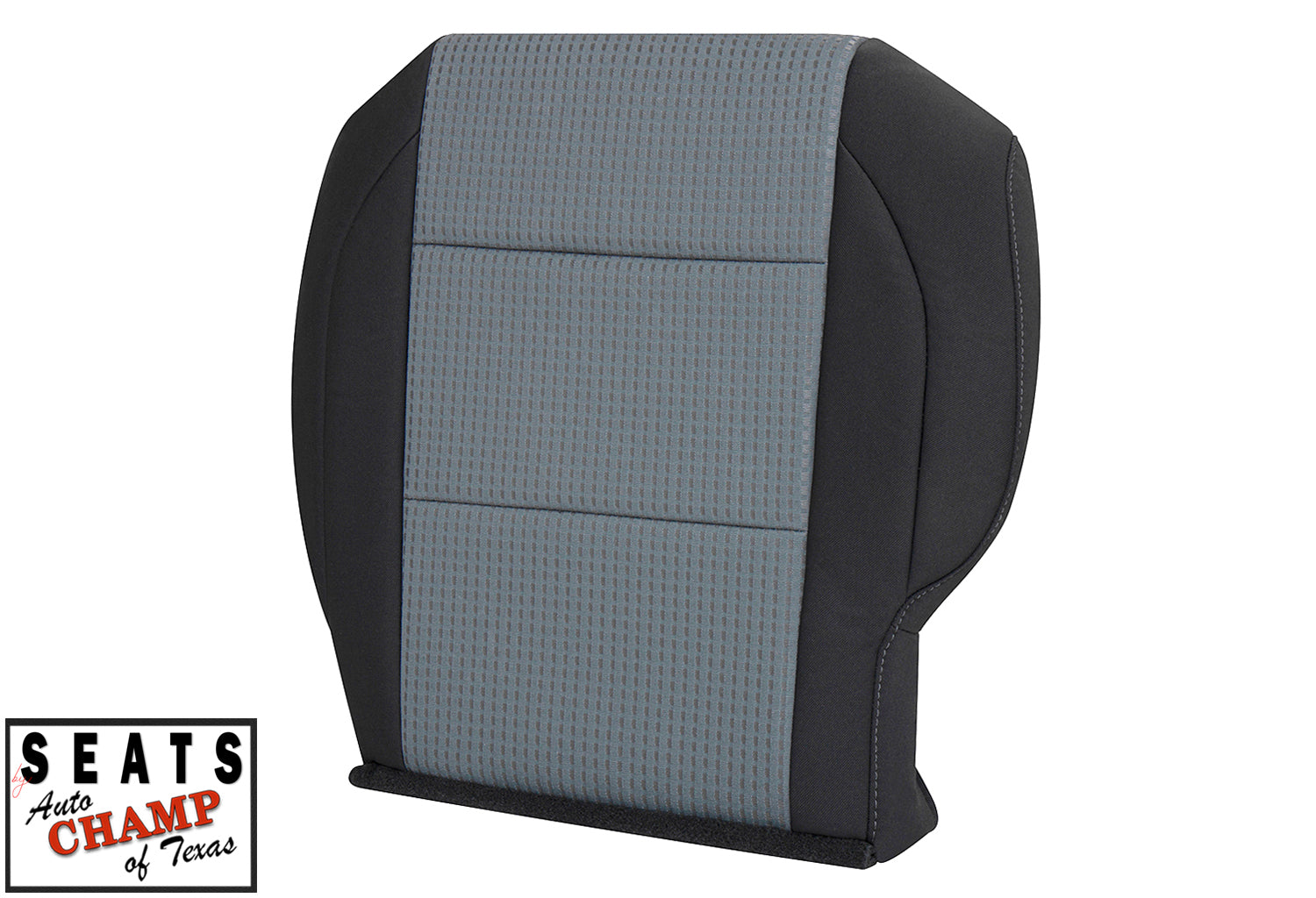 cloth seat cover titan black gray 2004 2007 driver side