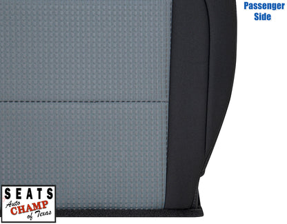 nissan titan two tone seat bottom cloth black gray
