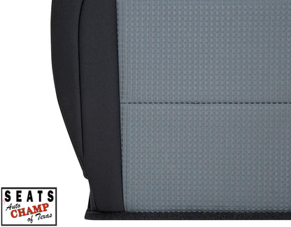 driver bottom seat cover cloth black gray titan 2004 2007