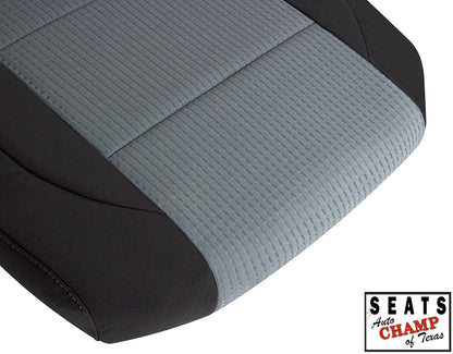 titan seat bottom driver 2004 2007 black gray cloth cushion