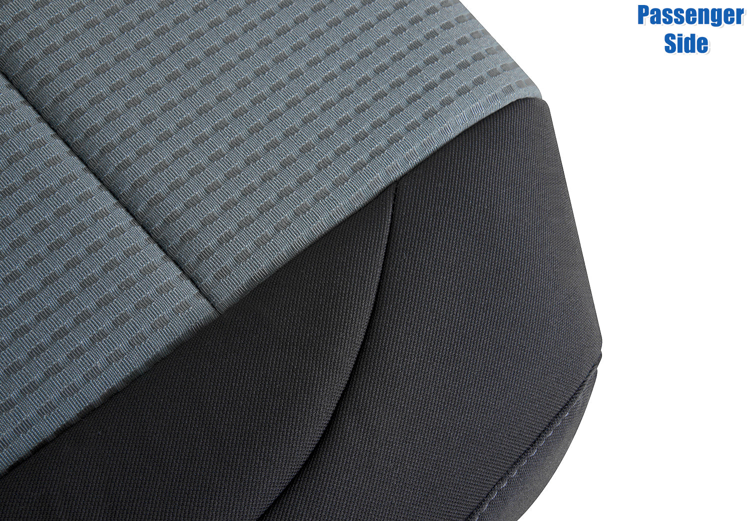 passenger seat cover cloth black gray titan 2004 2007